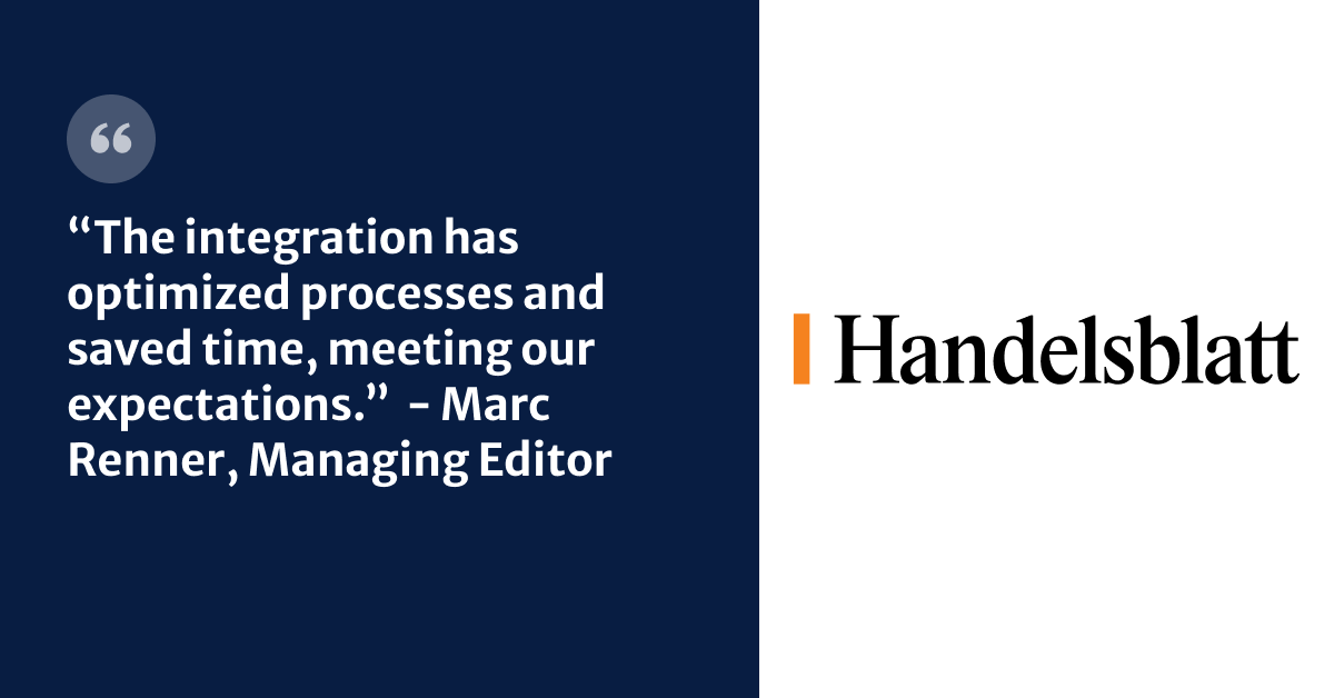 Handelsblatt Streamlines Editorial Operations with Kordiam and Livingdocs 