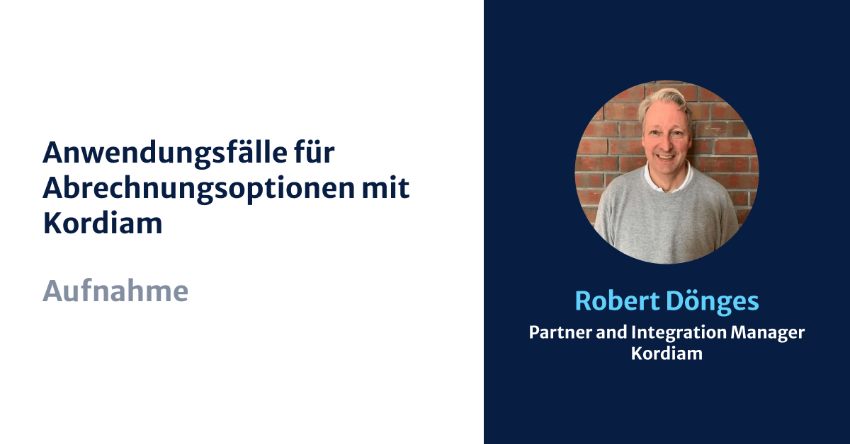 Anwendungsfälle für Abrechnungsoptionen mit Kordiam