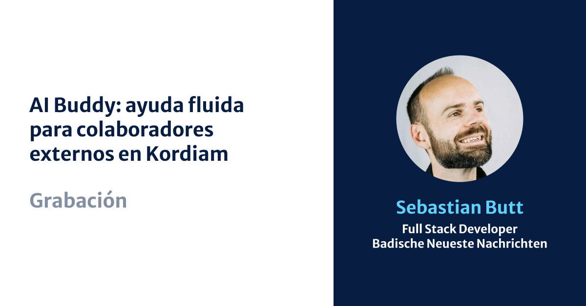 AI Buddy: ayuda fluida para colaboradores externos en Kordiam