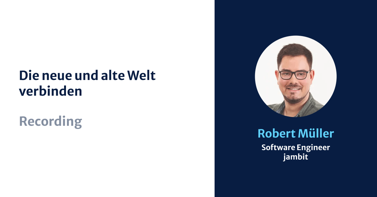 Die neue und alte Welt verbinden, Robert Müller