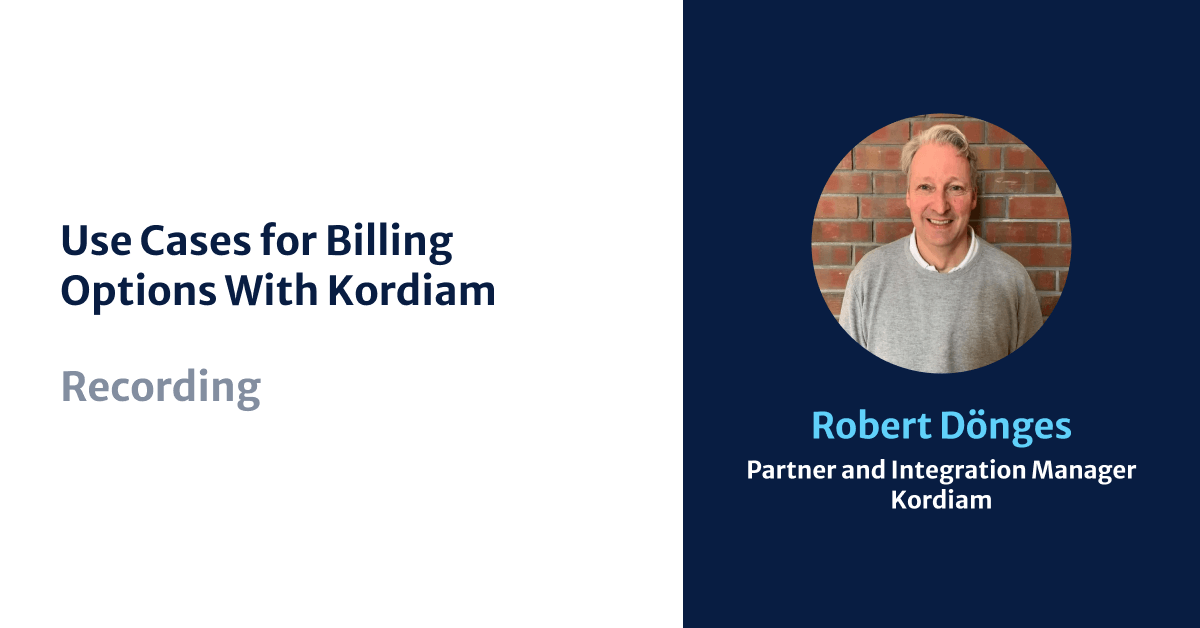 Use Cases for Billing Options With Kordiam