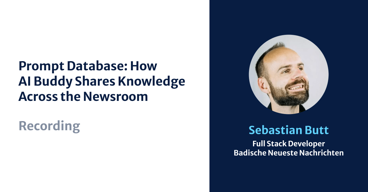 AI prompt database newsrooms