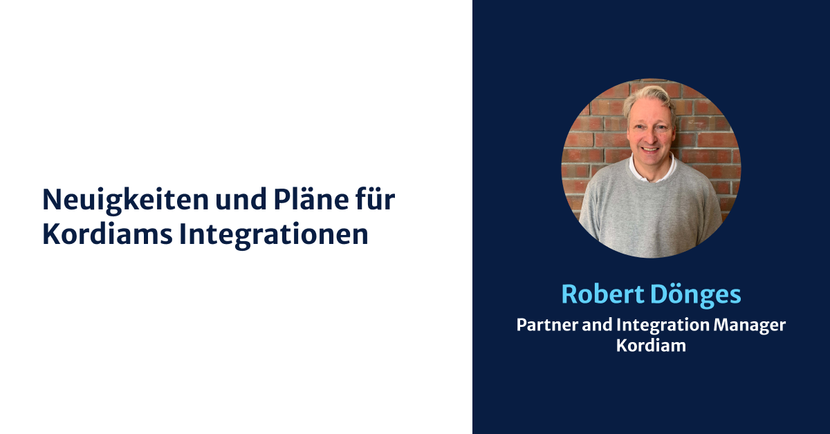 Neuigkeiten und Pläne für Kordiams Integrationen