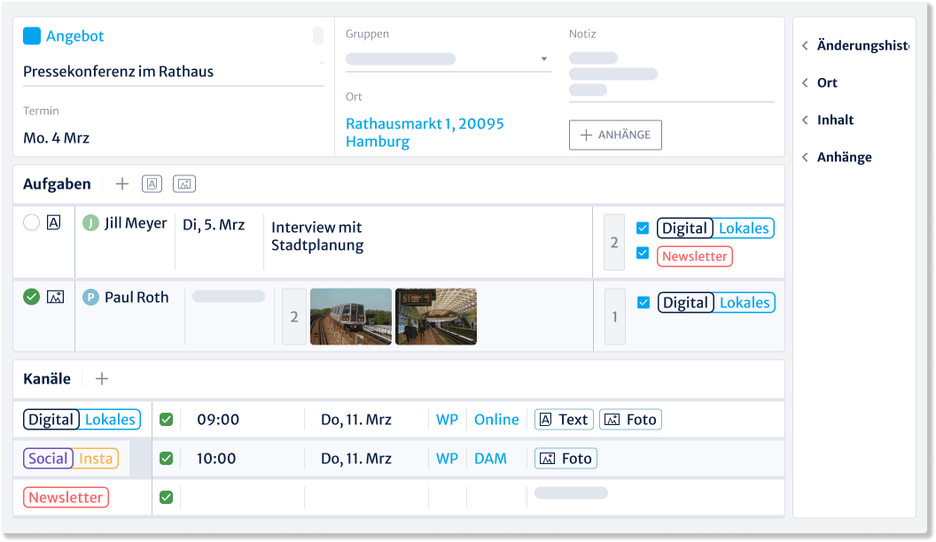 Kordiams neue Themenkarte: entwickelt für einen übersichtlichen Workflow 