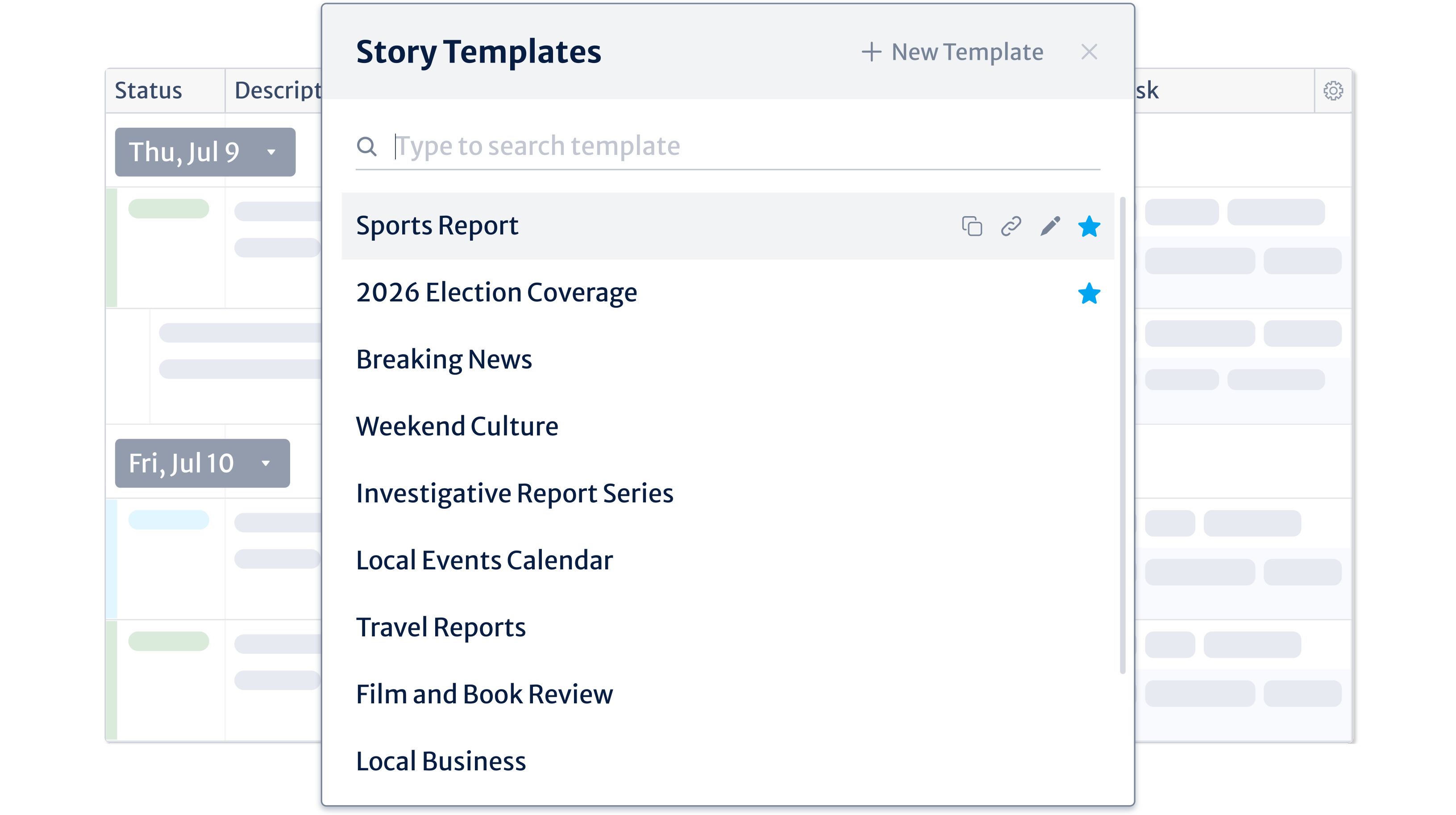 Story Template Kordiam