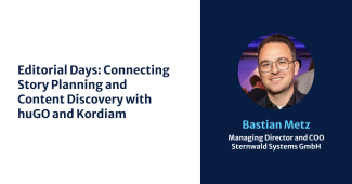 Connecting Story Planning and Content Discovery with huGO and Kordiam