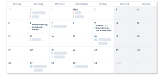 MONATLICHE PLANUNG mit Kordiam Content Planungstool